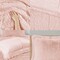 Pink Blush Shaggy Faux Fur Comforter Set Soft Plush Reversible Bedding with Down Alternative Fill